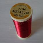 Metallic Thread Fil Au Chinois 40 Red 210