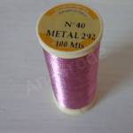 Linha Metal Fil Au Chinois 40 Rosa 292